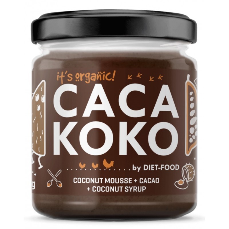 Diet Food Bio kookoskreem kakaoga 200 g foto